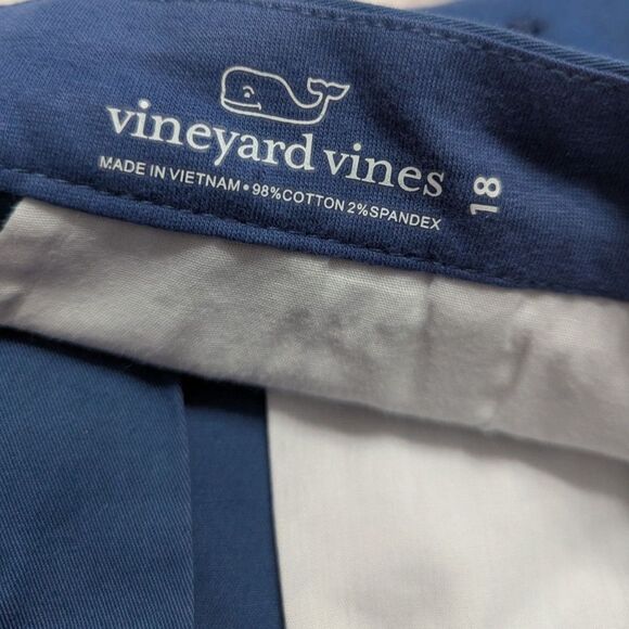 🐋 Vineyard Vines Boys Whale Embroidered Shorts NWT Size 18 – Moonshine Blue - Picture 3 of 6
